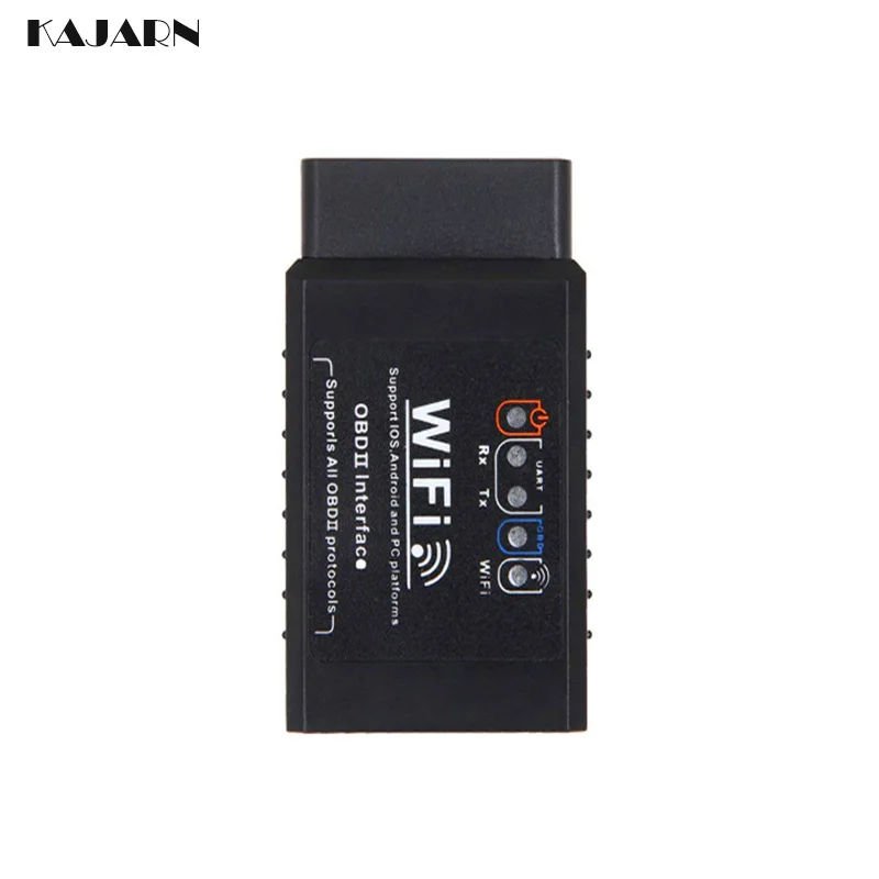 Elm327 v1.5 OBD2 сканер WIFI ELM327 для диагностики авто 25K80 чип поддерживает Android IOS двойная