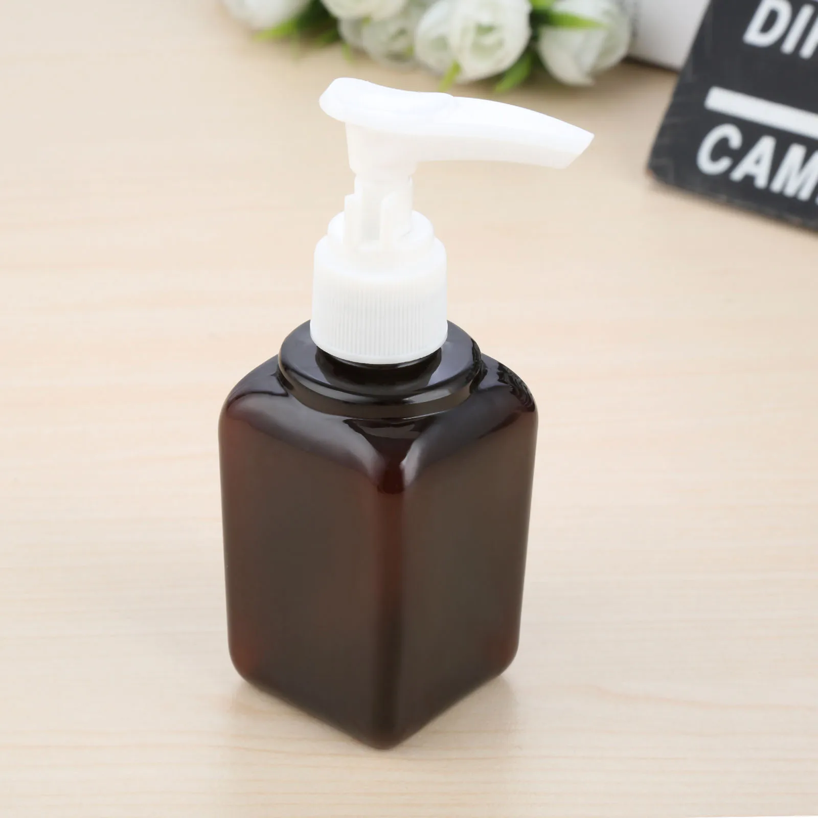 80 мл дозатор для мыла коричневого цвета косметические бутылки ванной