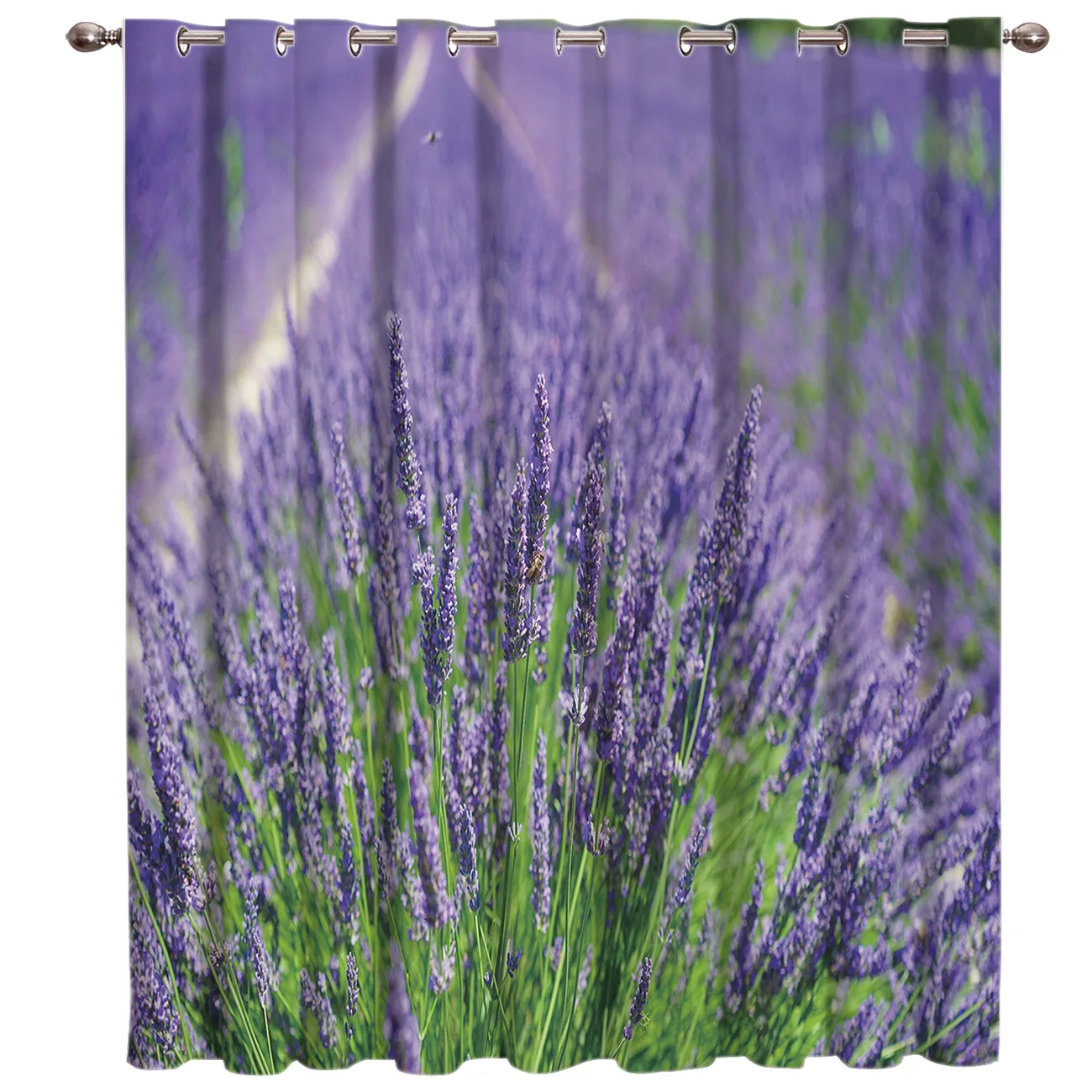 Занавески на окна с цветами лаванды занавески для гостиной кухни большие