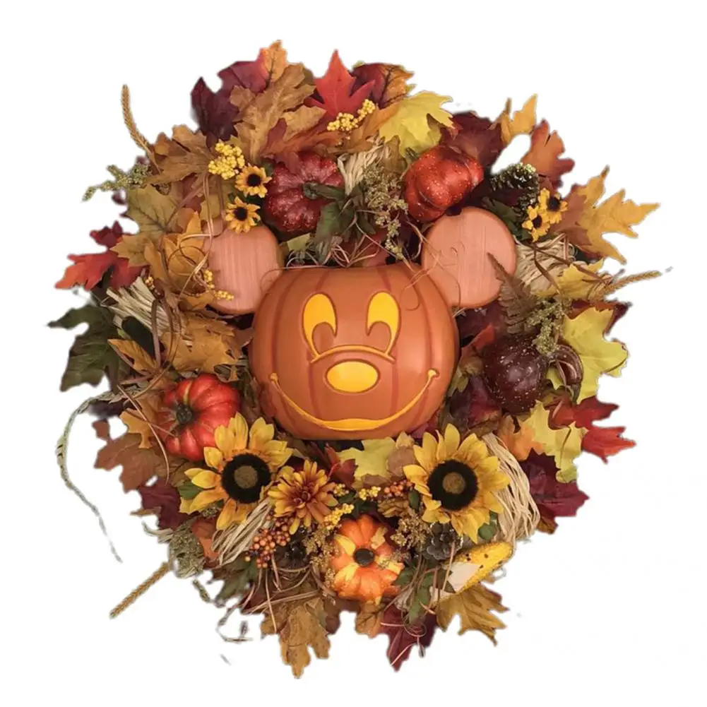 Guirnalda de flores para porche, decoraci&oacute;n de puerta delantera, f&aacute;cil de instalar, bonita, ligera, para oto&ntilde;o-5