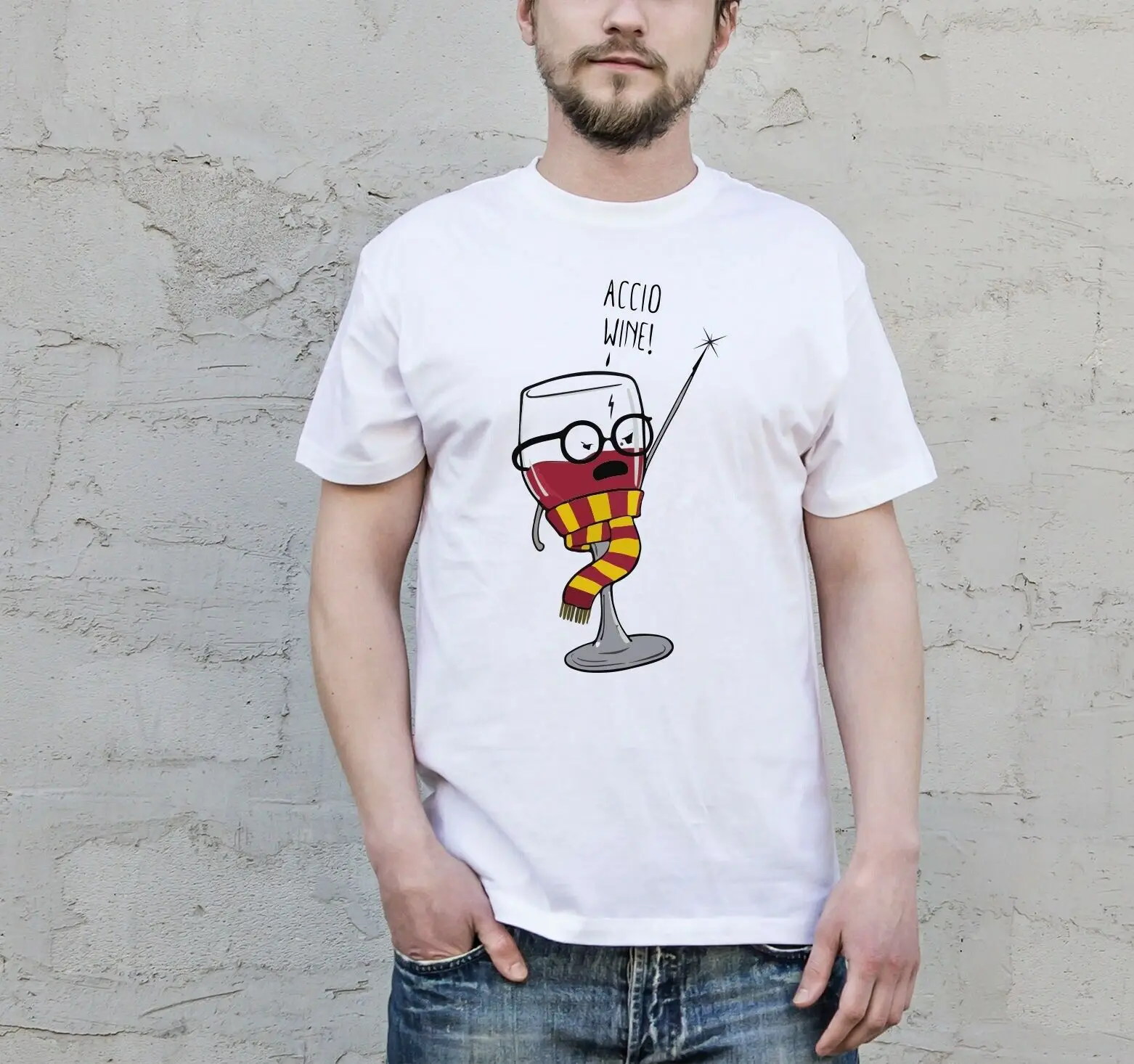 Ассио вино эспрессо Патронум футболка Fandom идея подарка М печатные рубашка