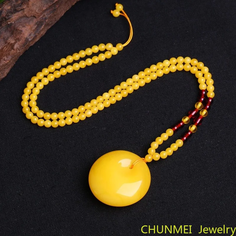 

Подвеска в виде Балтийского куриного масла желтого янтаря меда воска капли воды