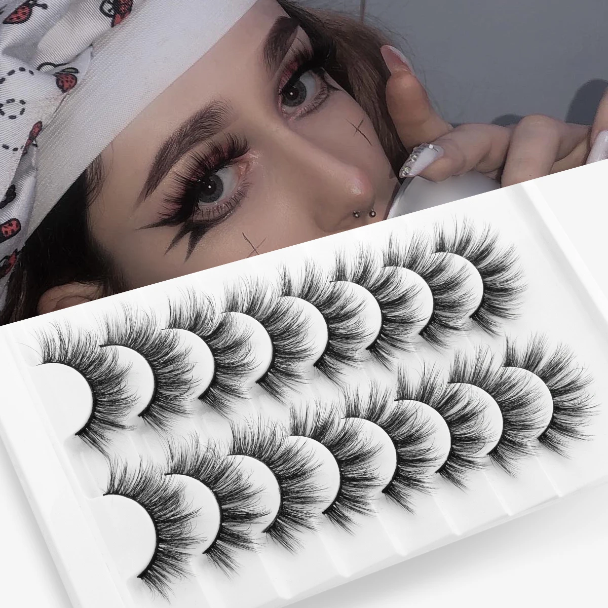 Ресницы Накладные 3D SEXYSHEEP натуральные 5/8 пар|Накладные ресницы| |