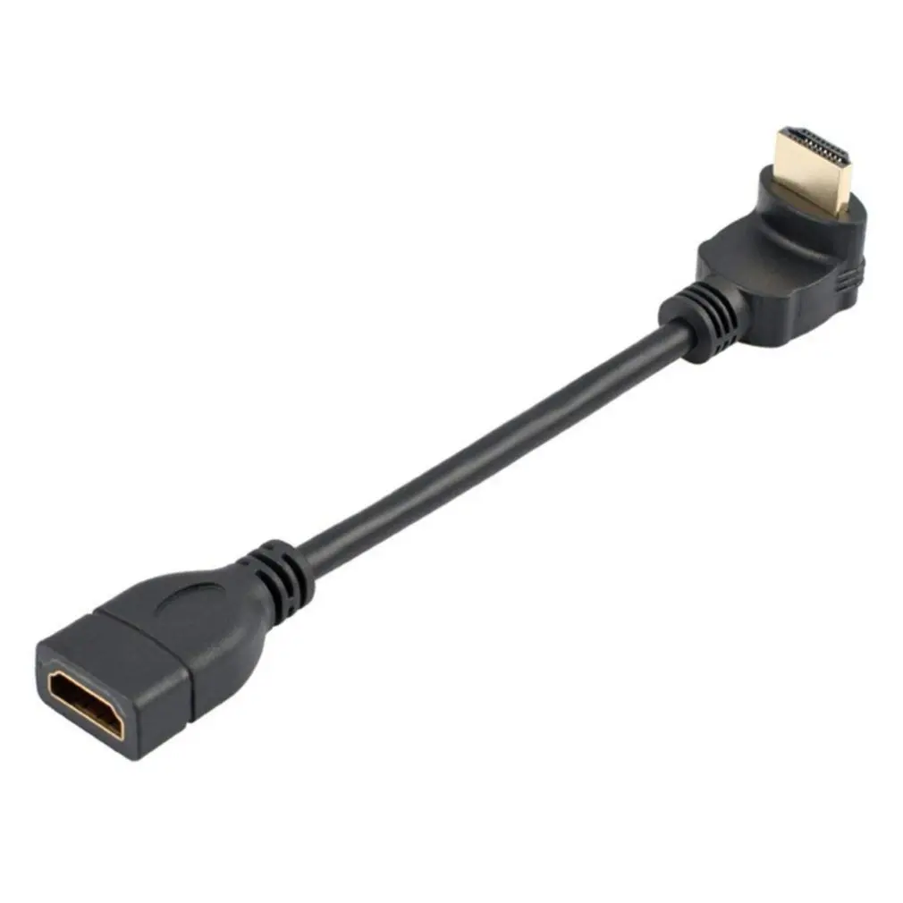 

90 Degree Angle Male To HDMI-compatible Female Adapter Converter Extender Cable Converter For Tablet PC Camera