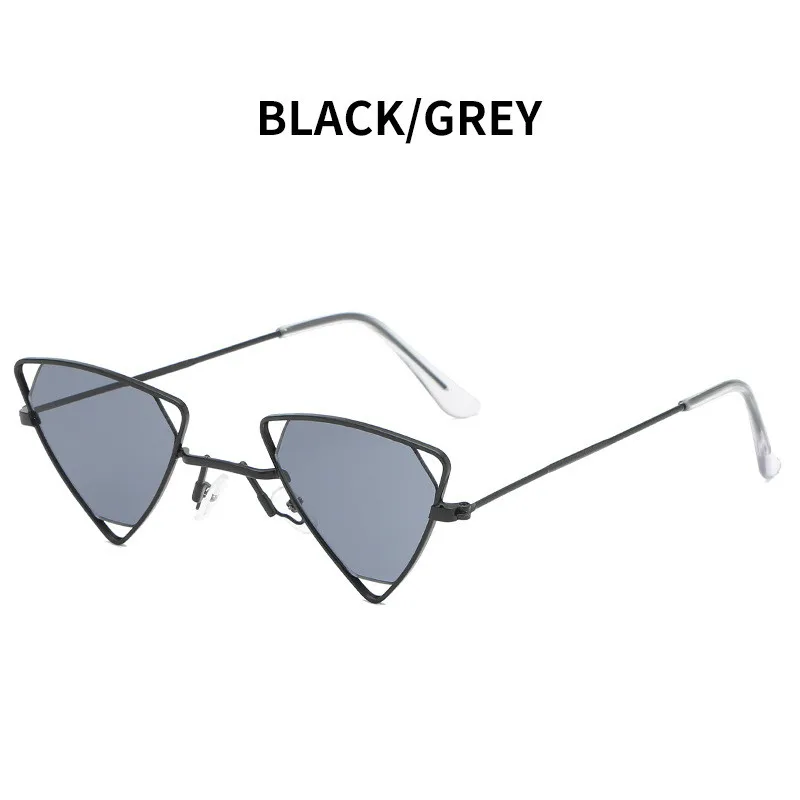 

Vintage Punk Triangle Sunglasses Women Men Metal Frame Black Red Yellow Pink Sun Glasses Retro Shades Sunglasses Women