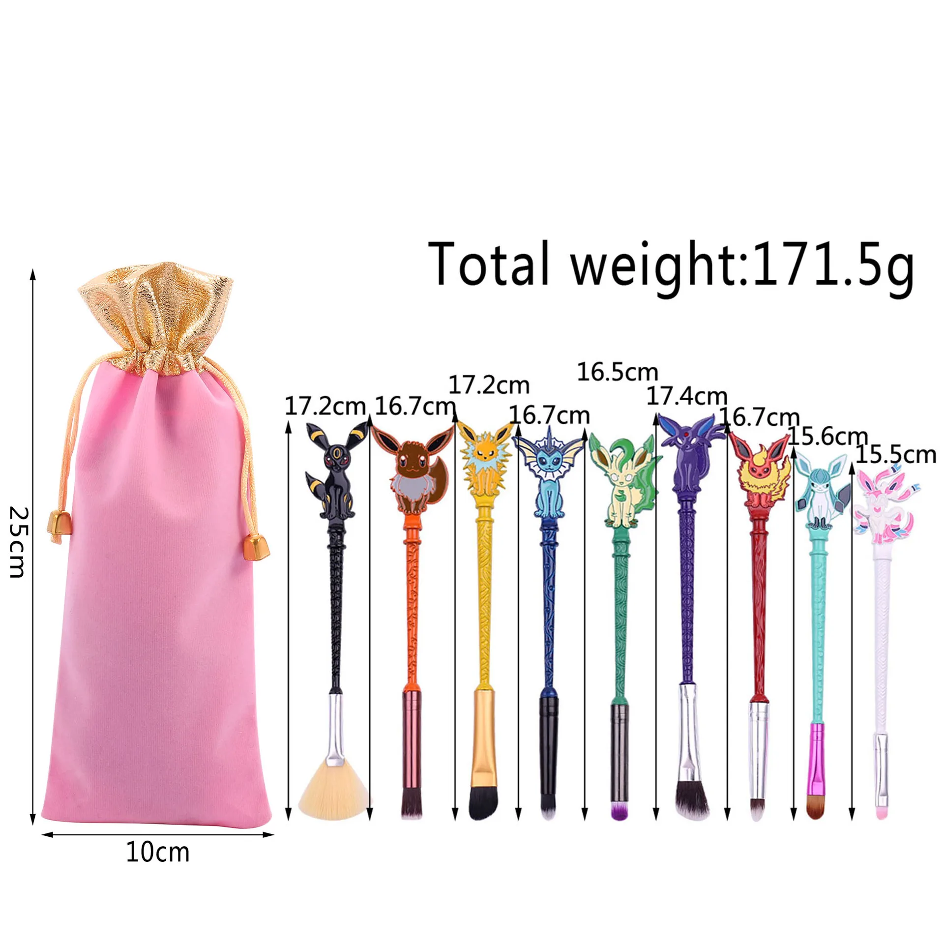 Набор кистей для макияжа 9 шт./компл. |