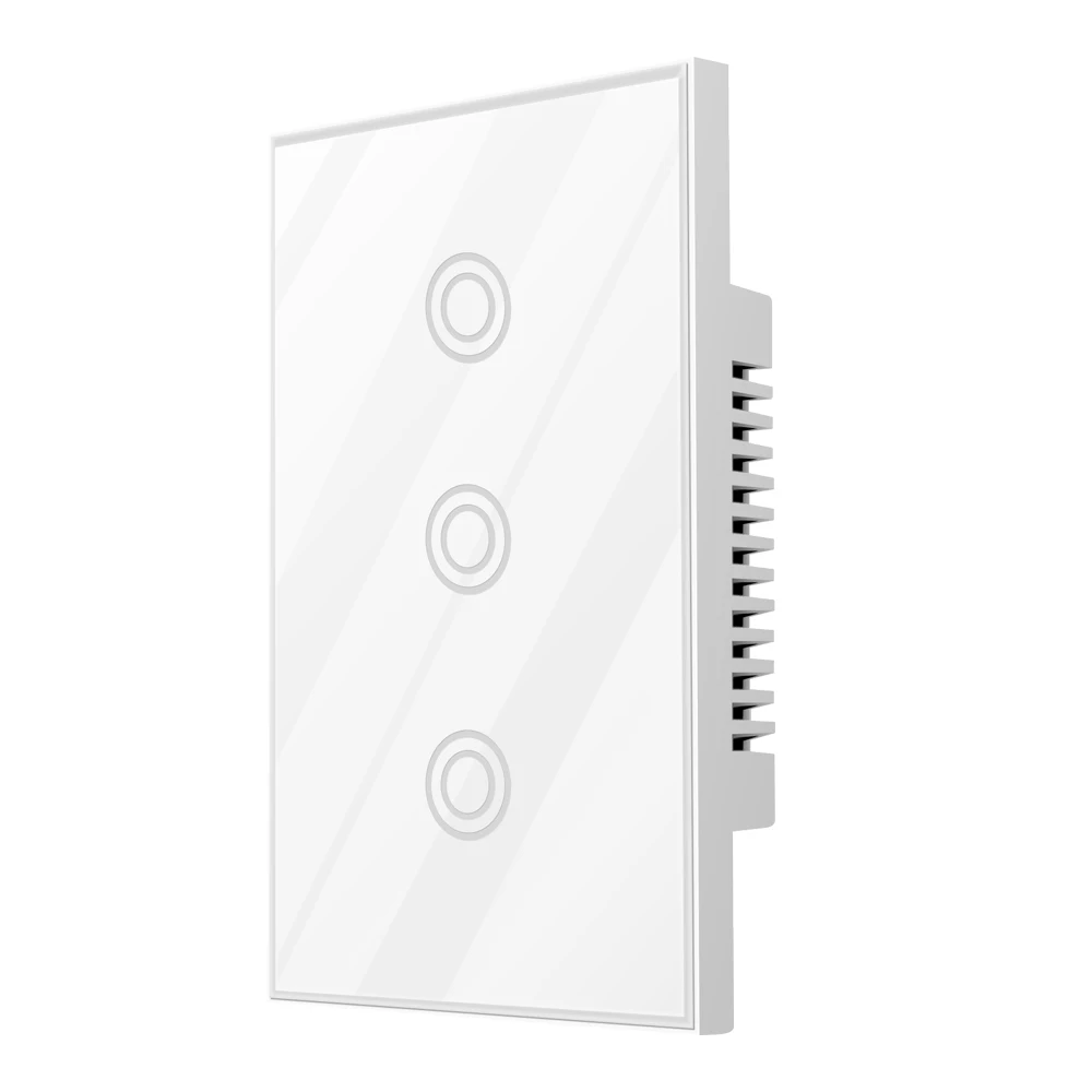 

3CH Z-wave Plus US Touch Smart Switch 3 Gang Smart Light Switch Panel US 908.4MHZ For Alexa Google Home Tuyasmart Smart Life