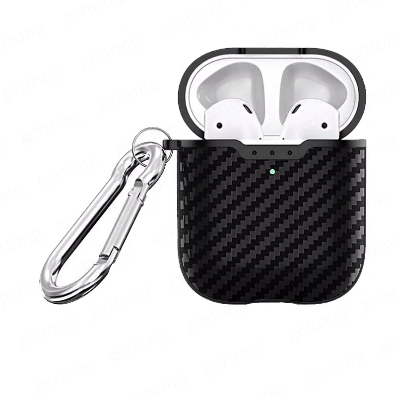 Чехол для беспроводных наушников Apple AirPods 1 2 Жесткий с Bluetooth ударопрочный чехол