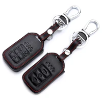 1pc car leather key case 34 buttons remote key protector cover accessories for honda crv xrv crider vezel jade spirior 9 accord