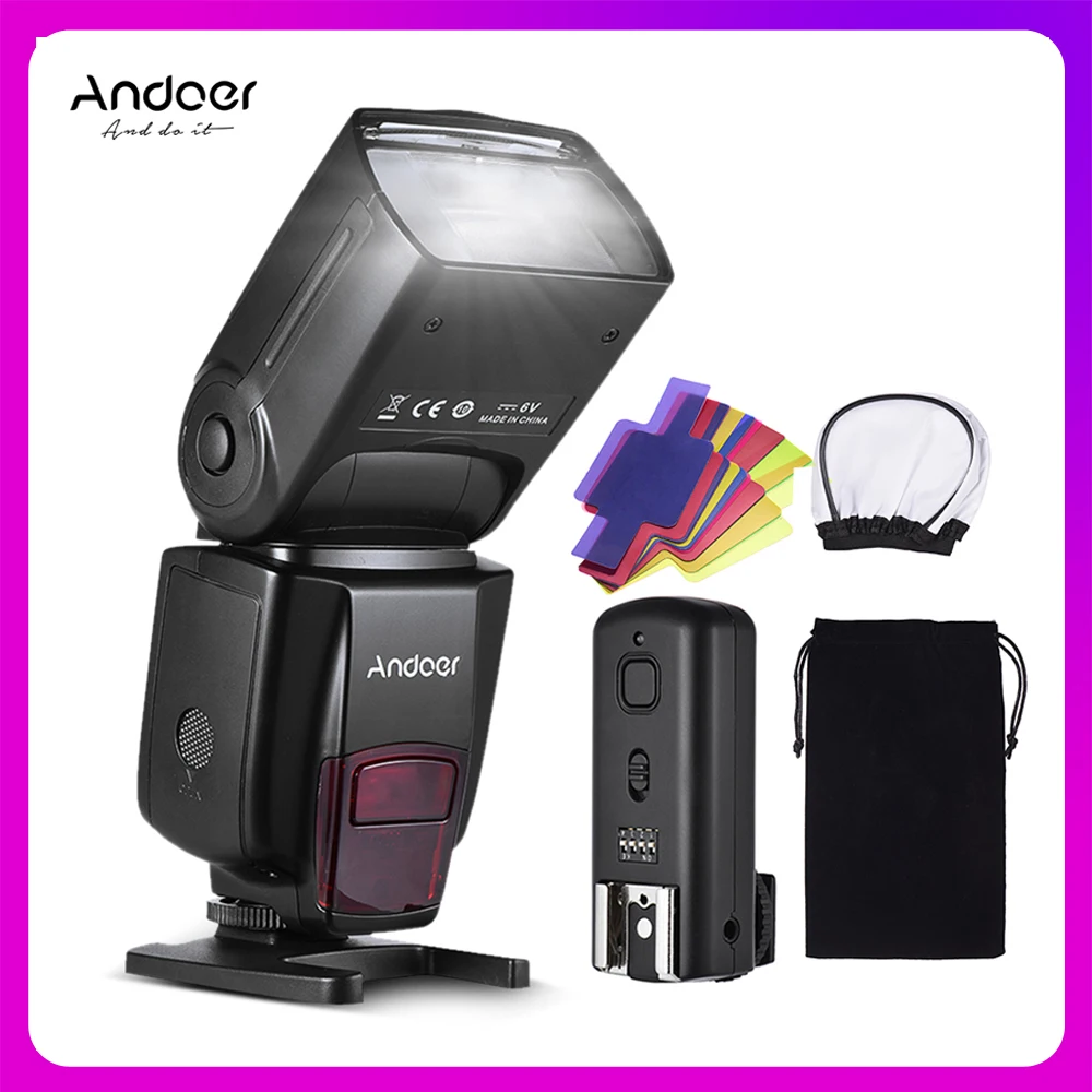 Вспышка Andoer AD560 IV Pro для камеры Canon Nikon Sony|Фотовспышки| |