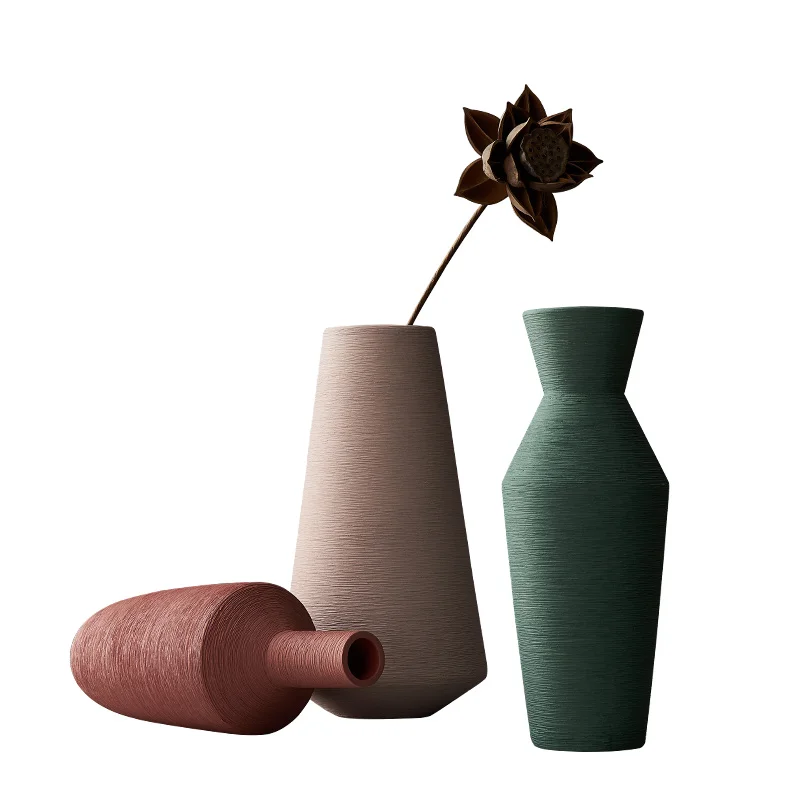 Керамическая ваза в нордическом стиле простой современный Декор для дома