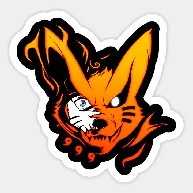 1 шт. Наруто KyubiPunk наклейки для блокнота тележки чехол рюкзак стол ПВХ автомобиль