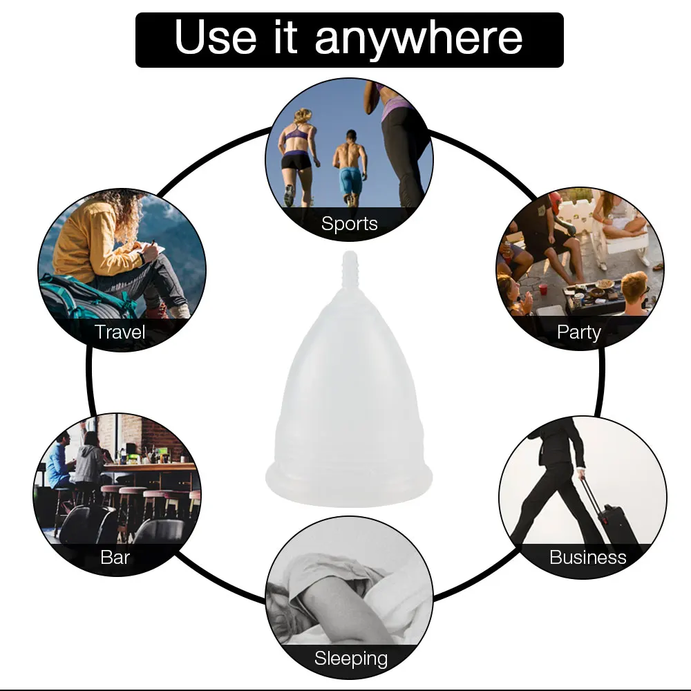 Силиконовая менструальная чаша для женской гигиены Женская предотвращения