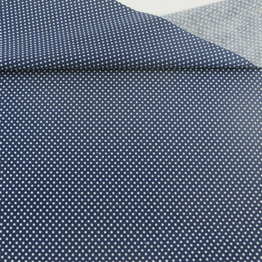 White Dot Design Blue Cotton Fabric Patchwork Desk Clothing Doll DIY Scrapbooking Crafts Home Textile Decoration Sewing Cloth CM|textil
