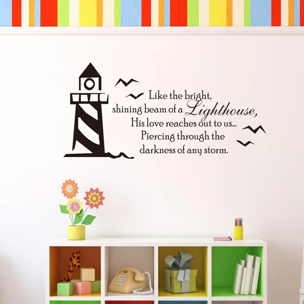 

Removable Wall Decal Sticker Like the bright, Shining Beam of A Lighthouse
