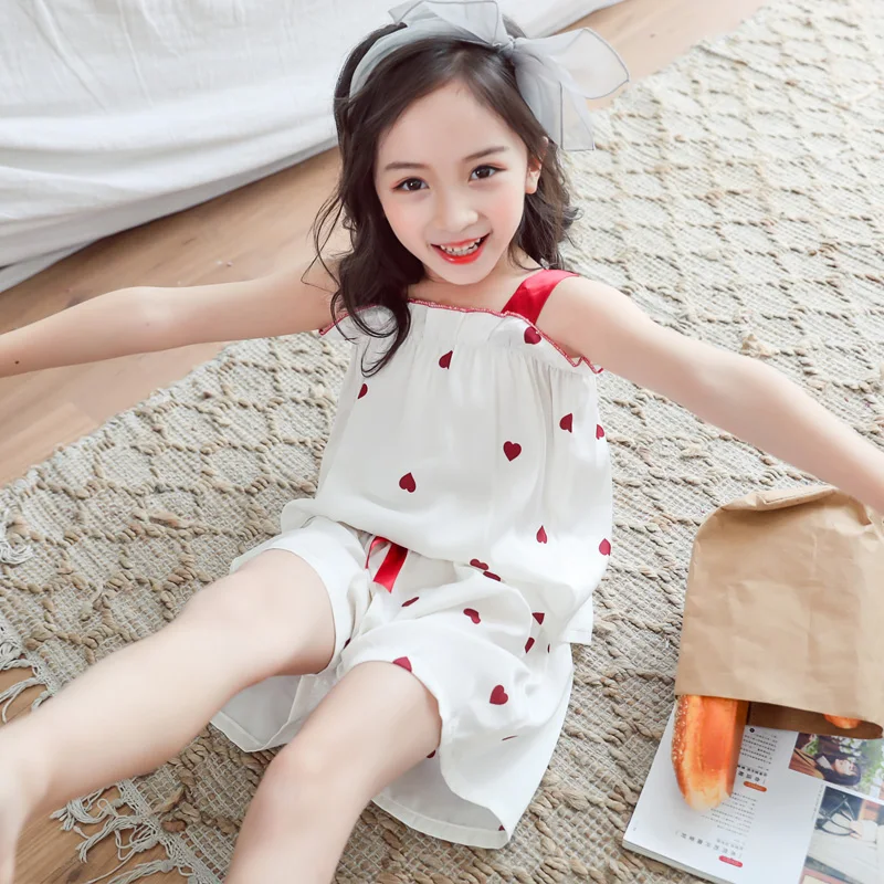 Пижама в виде единорога для девочек пижамный комплект сна летняя одежда + шорты