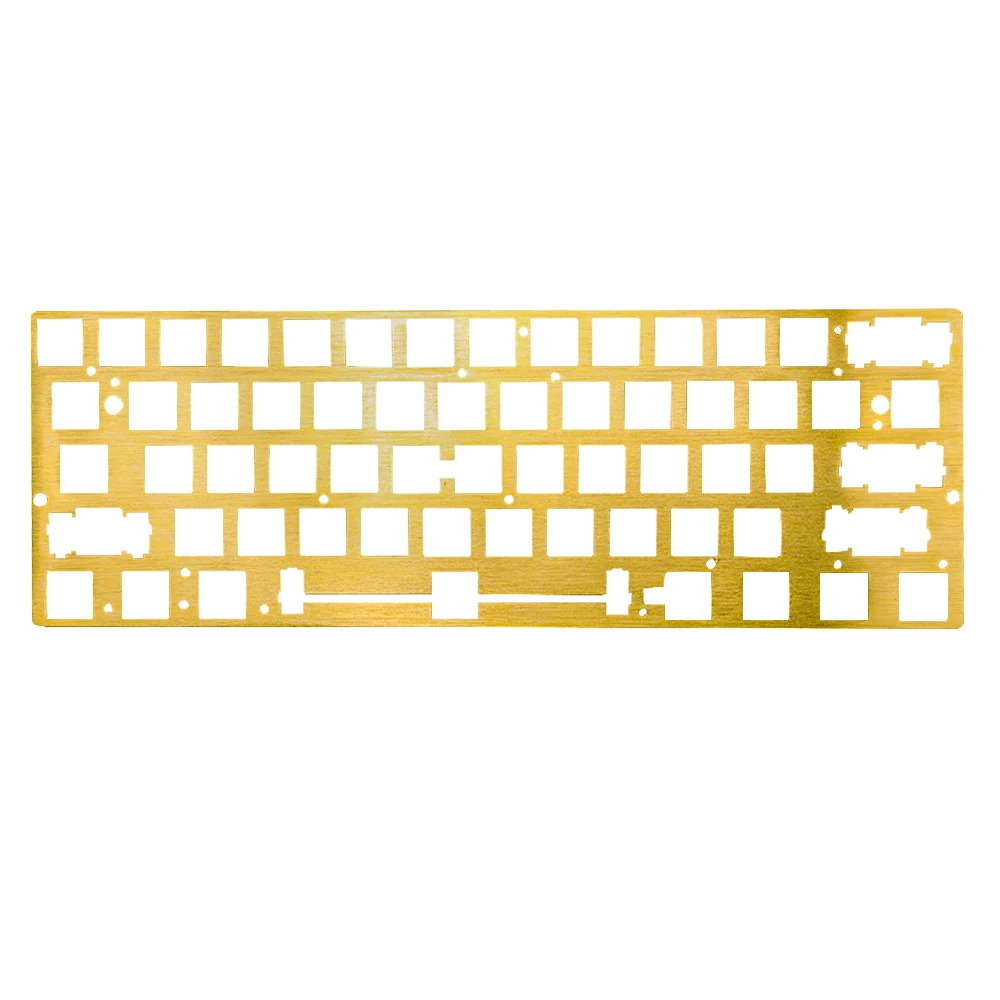 Desenho de Bronze Placa de Posicionamento Ansi para Gh60 Teclado Mecânico Apoio 60% Diy Gk61 Gk64 Cnc