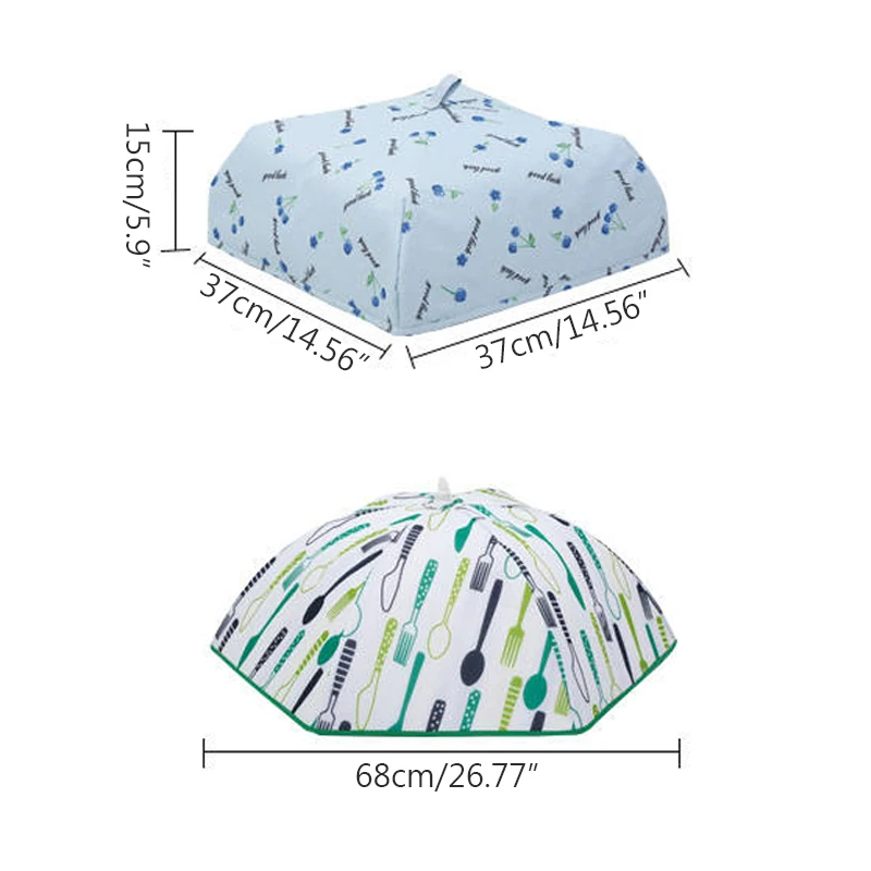 

Insulation Dish Cover Household Aluminum Foil Dining Table Cover Home Kitchen Tool Meal Cover Foldable Dust-Proof Insulation