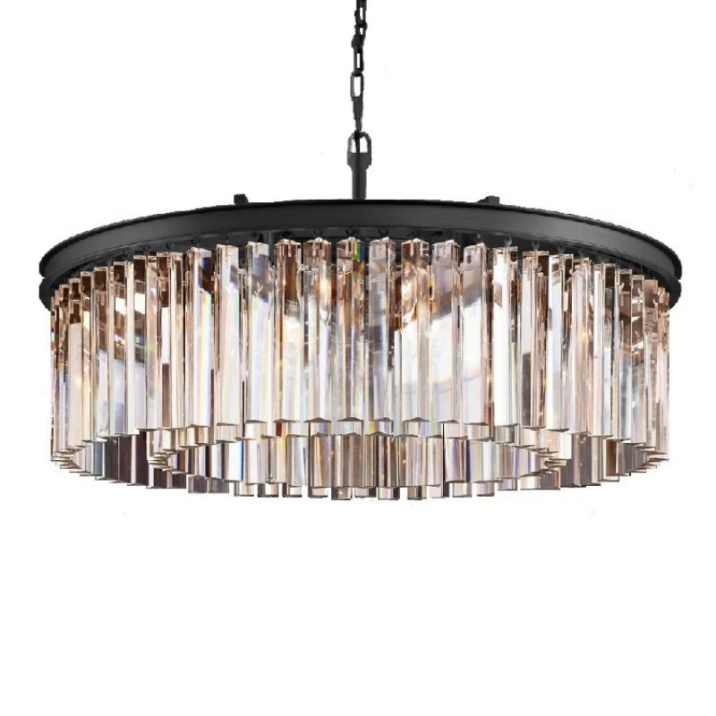 Американский стиль люстра круглая форма хрустальная светильник ing светильники