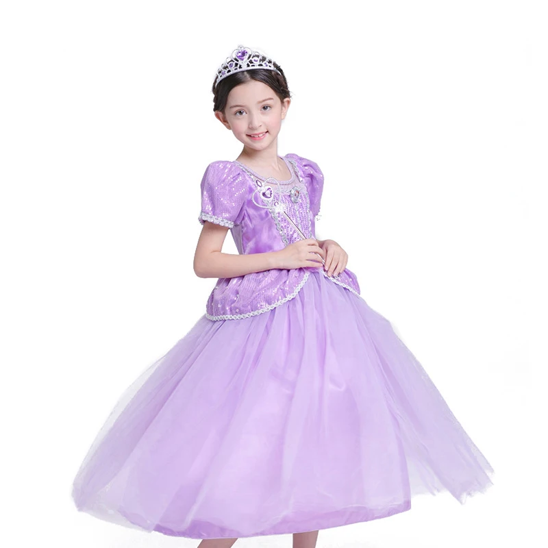 Платье для девочек на день рождения вечерние с рисунком &quotАладдин&quot одежда