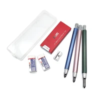 all metal mechanical pencil 5 6mm hb graffiti drafting scanning automatic pencil professional painting writing supplies