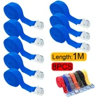 8 шт.лот 1 м Пряжка поясной ремень грузовые ремни для автомобиля мотоцикла велосипеда с металлической пряжкой буксировочный трос прочный ремень с храповым механизмом для багажа