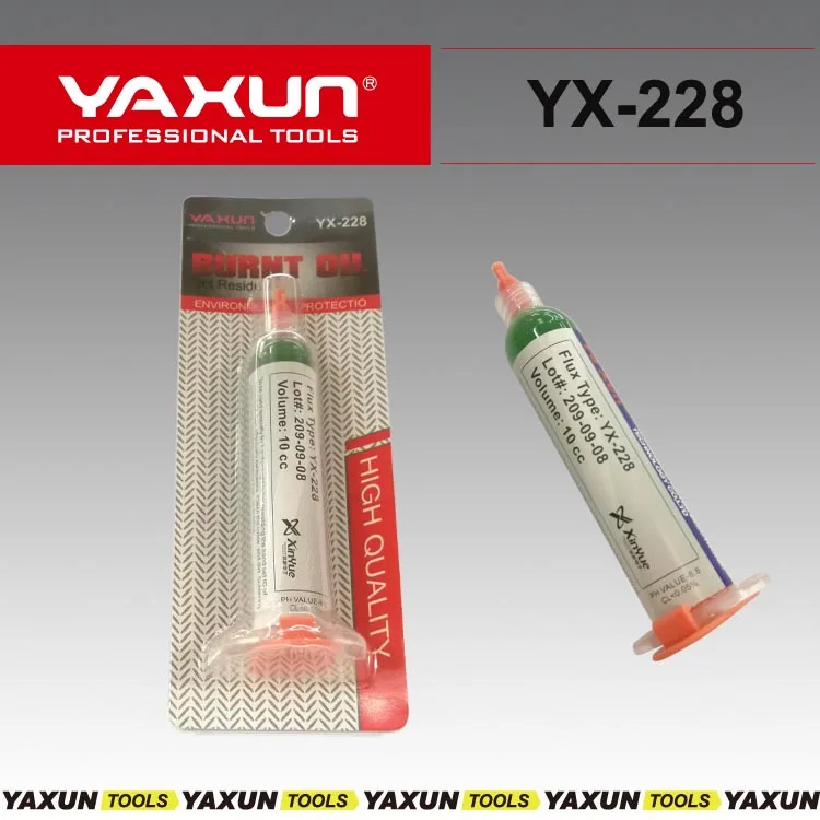 Быстрая 5 шт. yaxun 228 флюс 10CC BGA паяльная паста Флюс припой шар флюс паста Yaxun высокое качество soldring флюс