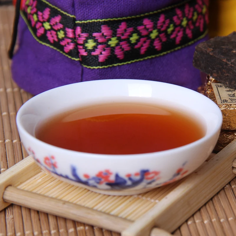 

Promotion 2003 Year Small Chinese Yunnan Old Ripe China Tea Health Care Pu'er Tea Brick For Weight Lose Tea