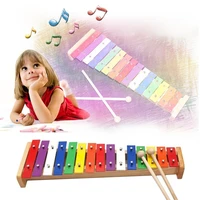 learningeducation wooden xylophone for children kid musical toys xylophone wisdom juguetes 15 note music instrument