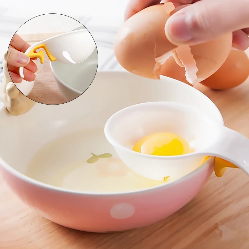 

Кухонный креативный разделитель яичного белка с чашей, силиконовый разделитель яичного желтка с застежкой, кухонное приспособление для го...