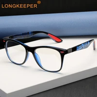 longkeeper retro anti blue ray computer glasses women square eye glass men blue light blocking fashion eyewear optical frames