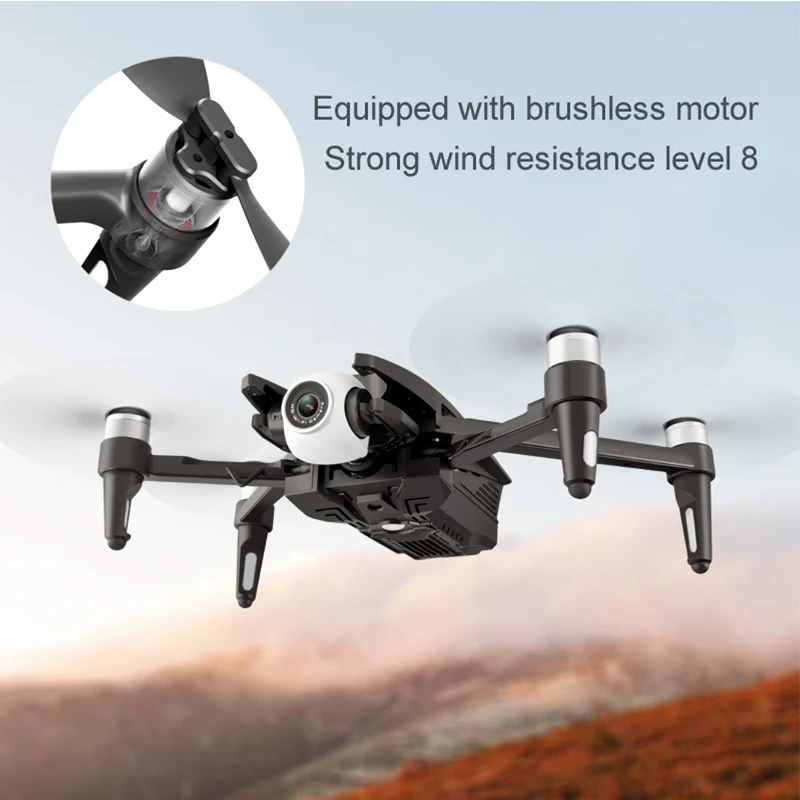 2020 NEW S137 Drone 6K Double Camera Drone 3-Axis Gimbal 50X ZOOM 170° ESC FPV Drone RC Distance 2km GPS Drone Quadcopter Toy