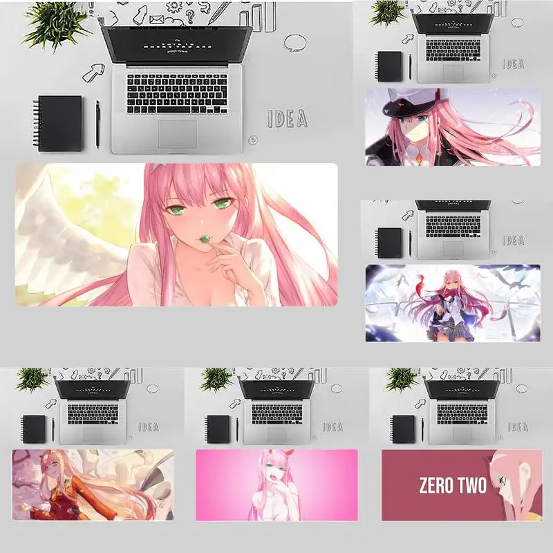 

Прочный резиновый коврик для мыши zero two X XL XXL, Нескользящая подушка толщиной 2 мм, LockEdge, аналог LE
