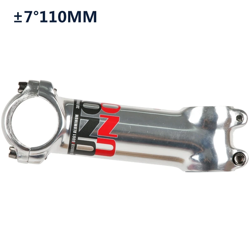 7 Degree 110mm UNO 31,8*28,6 мм сплав дорога горный велосипед ствол руль для велосипеда 7 17 35 градусов полированный серебряный велосипед ствол MTB - Цвет: 7 Degree 110mm