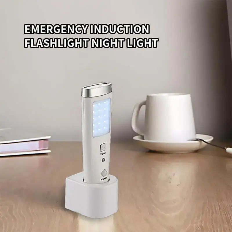 4 In 1 Motion Sensor Wall Night Light Rechargeable Emergency LED Flashlight European Regulations For Home Indoor Outdoor Lights |