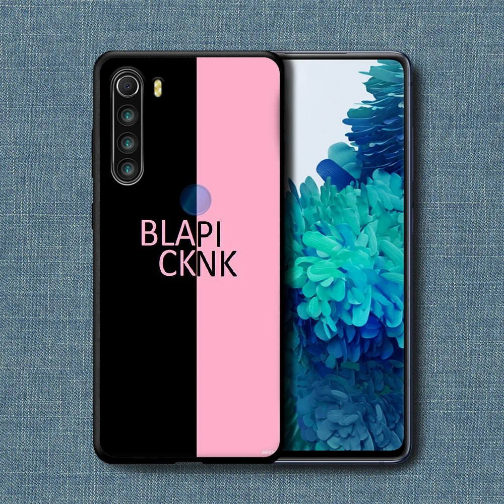 

Black pinks Kpop Phone Case For Xiaomi Redmi Note 7 8 8T 9 9S 4X 7 7A 9A K30 Pro Ultra black Prime Trend Funda Silicone Cover