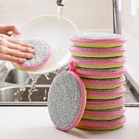 4pcs double sides cleaning sponge pan pot dish clean sponge tools household cleaning brushes dishwasher kitchen accessories