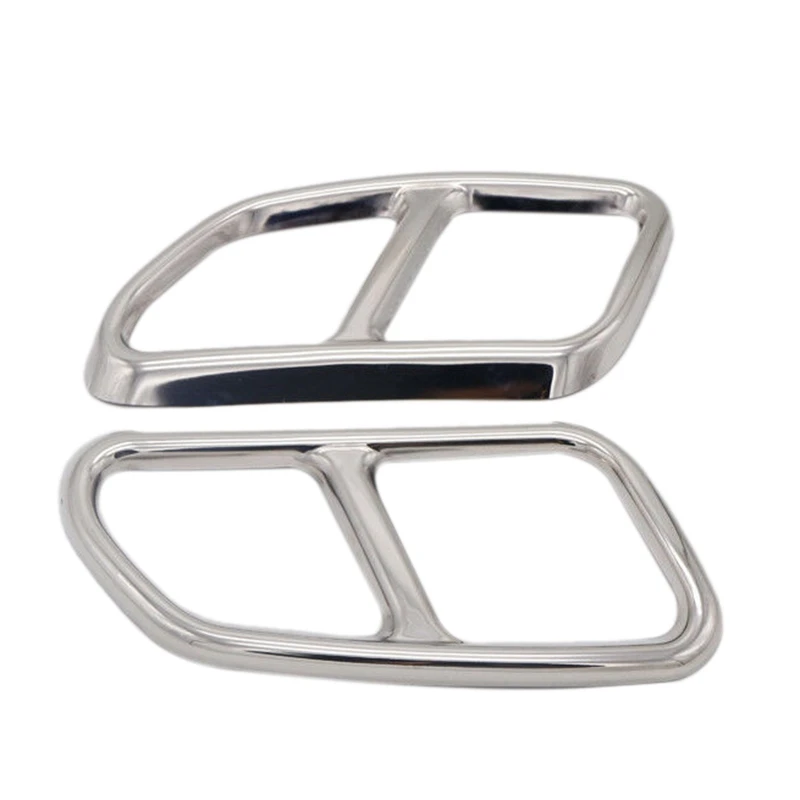 2 шт. выхлопная труба из нержавеющей стали для автомобиля глушитель Накладка Volvo