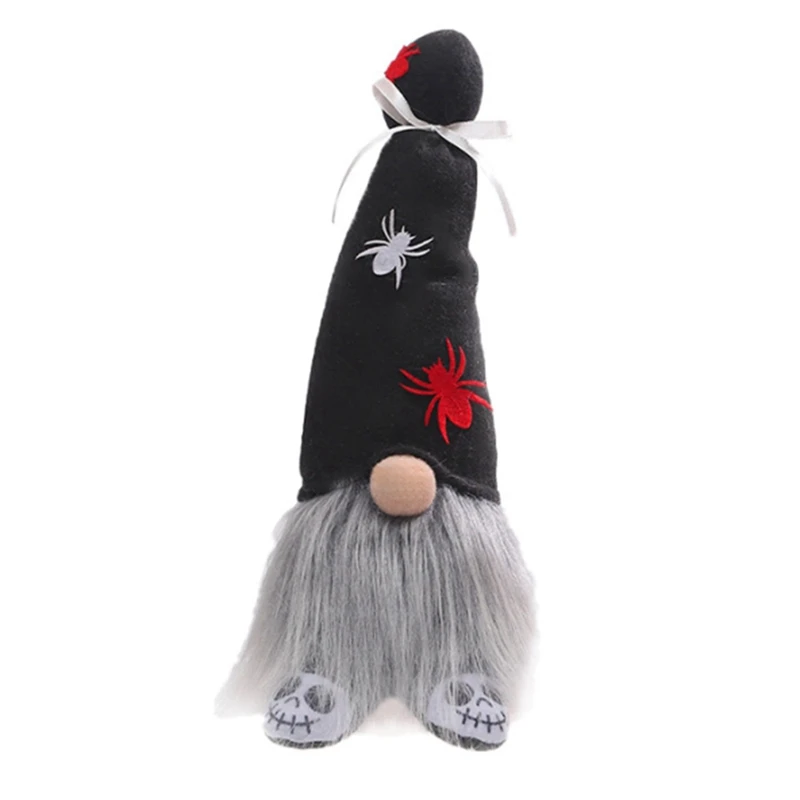 

Halloween Dwarf Decoration Skeleton Pumpkin with Light Doll Faceless Doll Dwarf Doll Decoration Without Battery