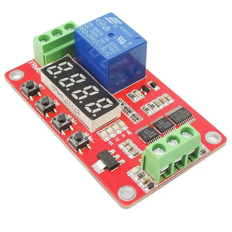 24V DC Многофункциональный самоблокирующийся релейный таймер цикла PLC модуль