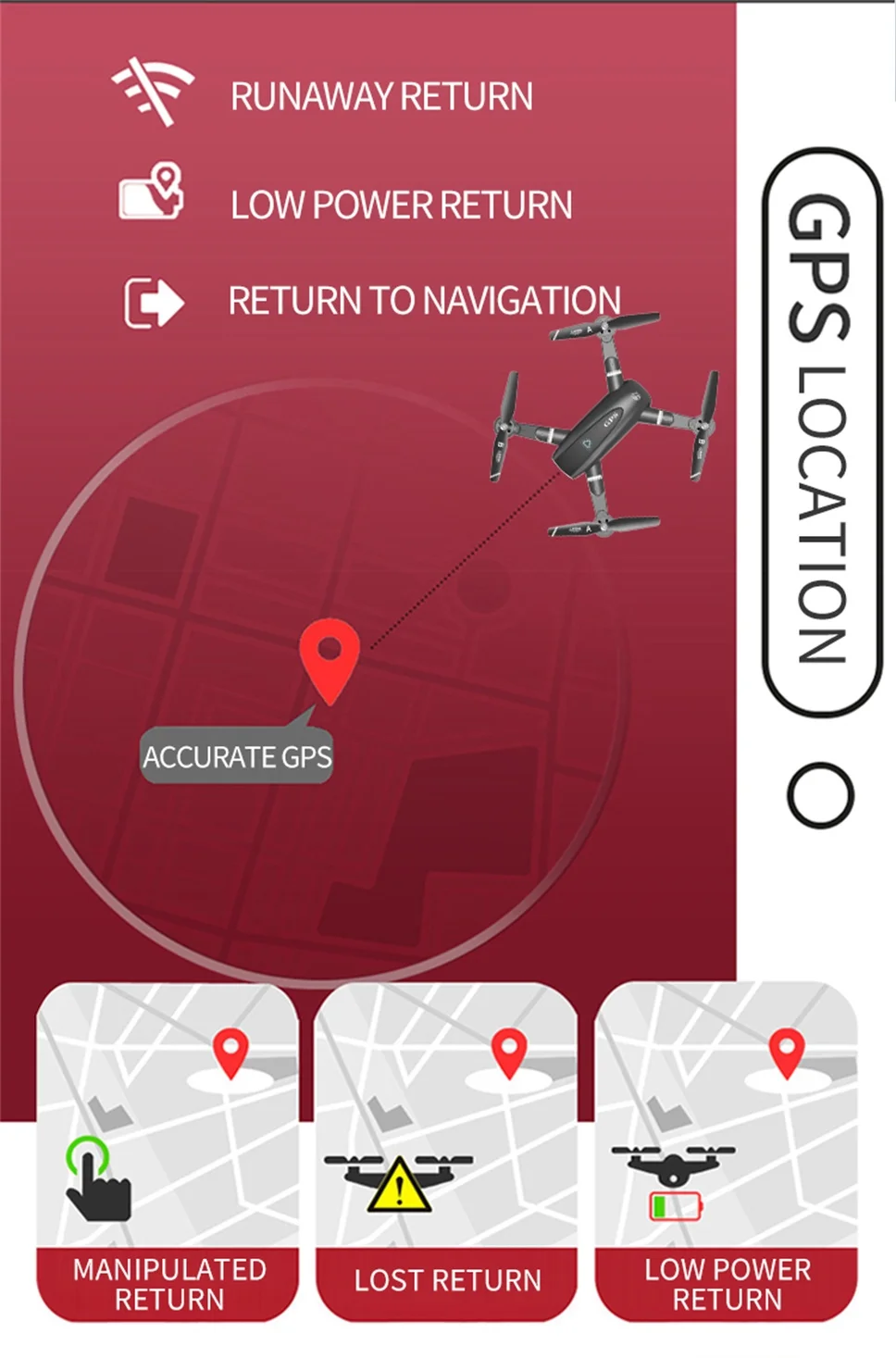 Дрон 4k HD камера gps Дрон 5G WiFi FPV 1080P без сигнала возврата RC вертолет полёт 20 минут Квадрокоптер Дрон с камерой