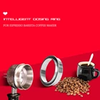 Интеллектуальное зубчатое кольцо из нержавеющей стали 51535758 мм, миска для пивоварения, порошок для кофе, эспрессо, бариста, инструмент, воронка, портафильтр