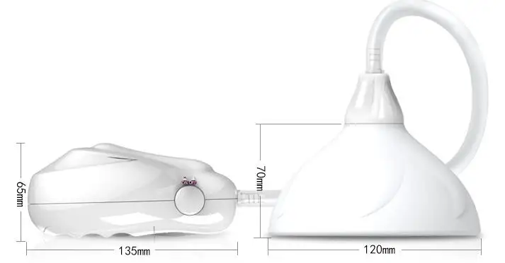 2018 Электрическая Вакуумная чашка с двумя чашечками красивый массажер для груди