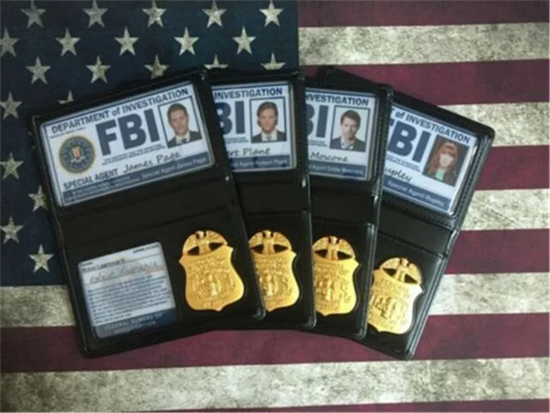 Сверхъестественные FBI Дин Сэм Винчестер металлический держатель карточек ID карты бумажник Хэллоуин косплей реквизит аксессуары рождественские подарки