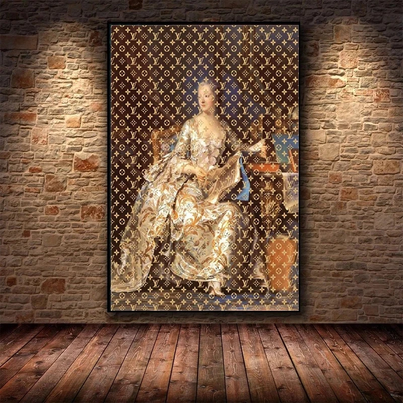 Картина в маске дворец семья ВИНТАЖНЫЙ ПЛАКАТ доллар человек граффити холст