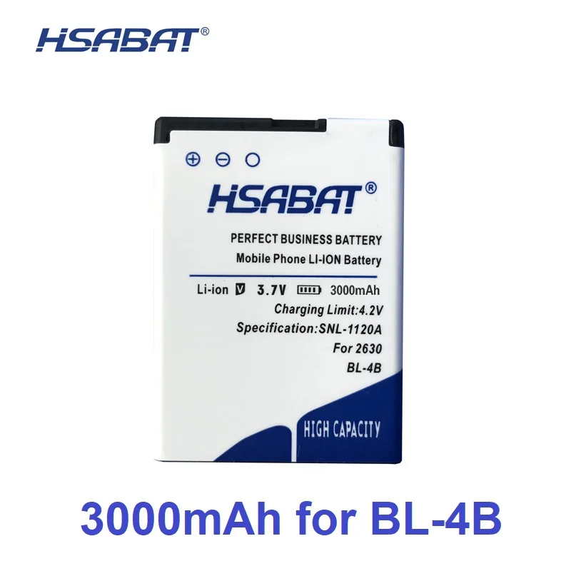 Аккумулятор HSABAT 3000 мА · ч высокая емкость нулевой цикл для NOKIA 3606 3608 2670 2660 2630 5000 6111