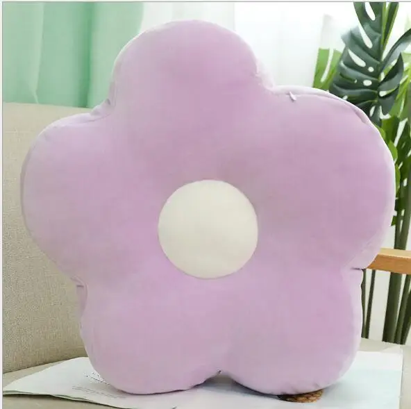 

40cm Fresh Colorful Flower Plush Toys Cute Cartoon Soft Stuffed Pillow Sofa Cushion For Kid Gift