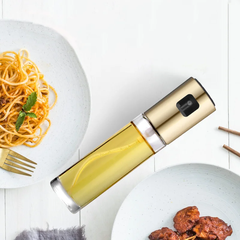 

Olive Oil Sprayer Kitchen Oil Spray Bottle Pump Glass Oil Pot Leakproof Gravy Boat Grill BBQ Sprayer OilPump Spray Kitchen Tools