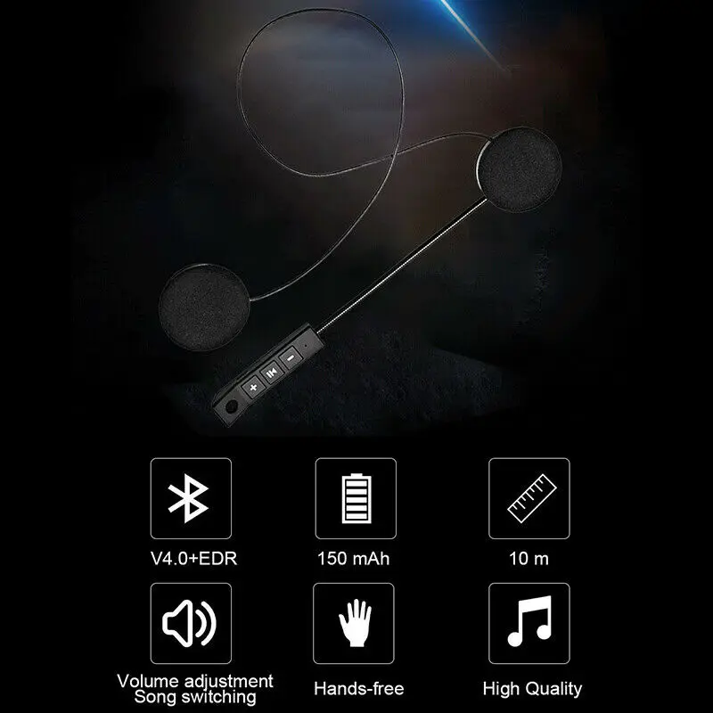 Bluetooth 4.1 Helmet Headset Speakers stereo Headphones for Motorcycle FM Radio | Инструменты