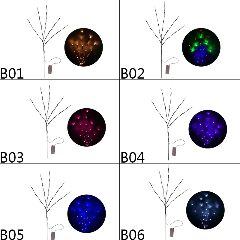 

LED Willow Branch Lamp Battery Powered Decorative Lights Tall Vase Filler Willow Twig Lighted Branch For Home Decoration